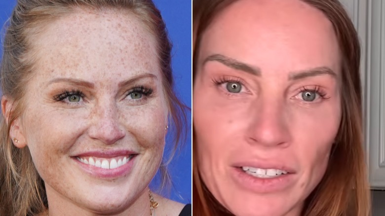 Side-By-Side Pics Of Mina Starsiak Hawk Highlight Her Rumored Plastic Surgery