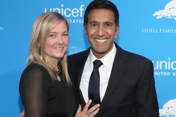 Who is Sanjay Gupta's wife Rebecca Olson Gupta?